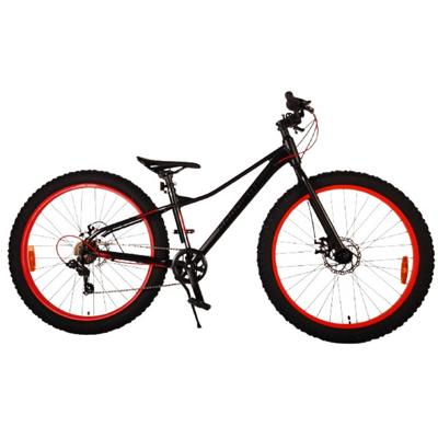 Volare gradient kinderfiets - jongens - 26 inch - zwart oranje - 7 speed - prime collection