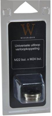 Wiesbaden uitloop koppeling M22 bui x M24 bui