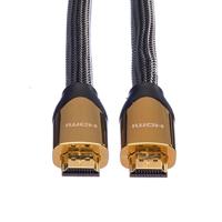 ROLINE PREMIUM HDMI Ultra HD Kabel met Ethernet, M/M, zwart, 1 m - thumbnail
