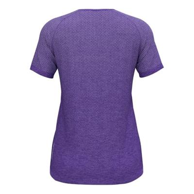 Odlo Essential Naadloze Tee Loopkleding Loopkleding Loopshirt Afterparty Melange - Paars XL