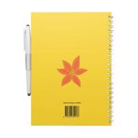 MOYU Uitwisbaar notitieboek - hardcover a5 - flower vibes - thumbnail