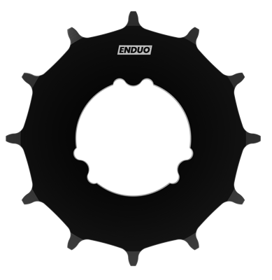 Enduo cargo tandwiel 24t cargo nexus alfine zwart