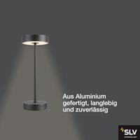 SLV Buiten tafellampVinolina zwart - oplaadbaar - 1007362 - thumbnail