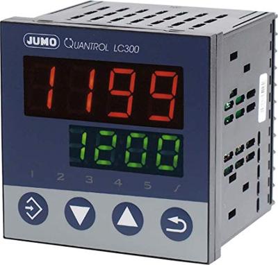 Jumo Quantrol LC300 Temperatuurregelaar L, J, T, K, E, N, S, R, Pt100, Pt1000, KTY Relais 3 A (l x b x h) 80 x 96 x 96 mm