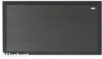 Elephant composiet scherm WPC antraciet Forte recht 180x93cm