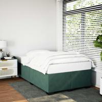 Bedframe zonder matras 120x200 cm fluweel donkergroen - thumbnail
