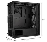 Kolink OBSERVATORY HF MB computerbehuizing Midi Tower Zwart - thumbnail