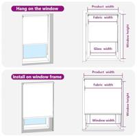 Rolgordijn verduisterend 140x230 cm stofbreedte 136,6 cm beige - thumbnail