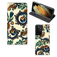 Telefoon Hoesje Samsung Galaxy S21 Ultra Barok Flower - thumbnail