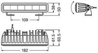 Osram Automotive LEDDL105-SP LEDriving Lightbar SX180-SP Afstandschijnwerper LED Voor (l x b x h) 28.3 x 182 x 63.5 mm Zwart - thumbnail