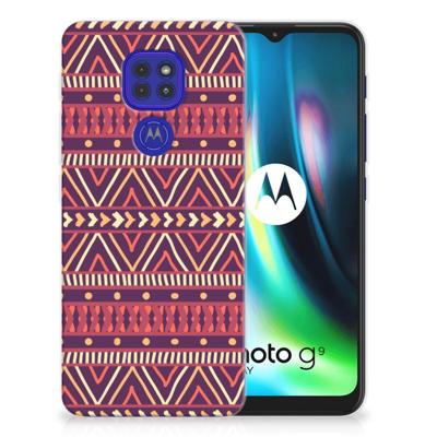 Motorola Moto G9 Play | E7 Plus | TPU bumper | Aztec Paars