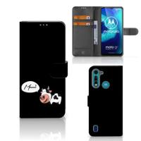 Motorola G8 Power Lite Leuk Hoesje Cow - thumbnail
