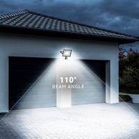 Stratos - LED Breedstraler met bewegingssensor - 20 Watt 1620 Lumen - 6500K Daglicht wit licht - IP65 Waterdicht - 15cm Kabel - thumbnail