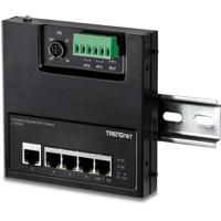 TRENDnet TI-PG50F 5-poorts Industriële PoE+ Gigabit Front Access Switch , wandmontage - thumbnail