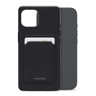 Mobilize Rubber Gelly Card Case Apple iPhone 15 Matt Black
