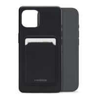 Mobilize Rubber Gelly Card Case Apple iPhone 15 Matt Black - thumbnail