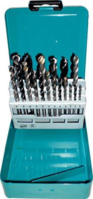 Makita D-46202 Universeel boorassortiment 18-delig Hout, Steen, Beton, Metaal, Kunststof, Onedel zwaar metaal 3 mm, 4 mm, 5 mm, 6 mm, 8 mm, 10 mm