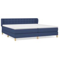 Boxspring met matras stof blauw 80x200 cm - thumbnail