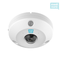 Hikvision6MP Deepinview Fisheye outdoor netwerkcamera met IR. microfoon(4) en HP. alarm en audio I/O. - thumbnail