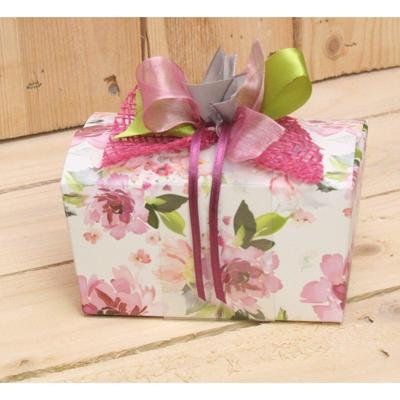 Bonbon doosjes - Chocolade doosje - Rozen LAAG transparante banderol - 24 stuks