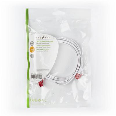 CAT6 UTP Platte Netwerkkabel | RJ45 Male - RJ45 Male | 2,0 m | Wit