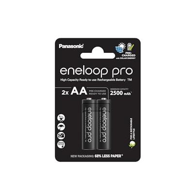 Oplaadbare batterijen PANASONIC ENELOOP PRO AA 2500 mAh 2 szt (BK-3HCDE/2CP) - thumbnail