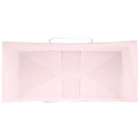VidaXL Papieren zakken 250 st met hengsels 26x12x35 cm roze - thumbnail