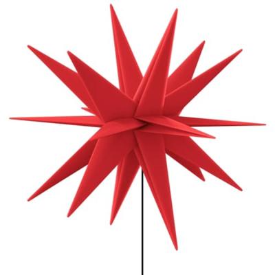 VidaXL Kerstlamp met grondpin en led inklapbaar 57 cm rood