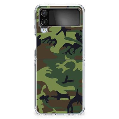 Samsung Galaxy Z Flip 4 | TPU bumper | Army Dark