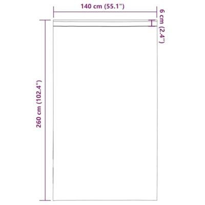 Gordijnen voile met roedezakken 2 st lichtgrijs