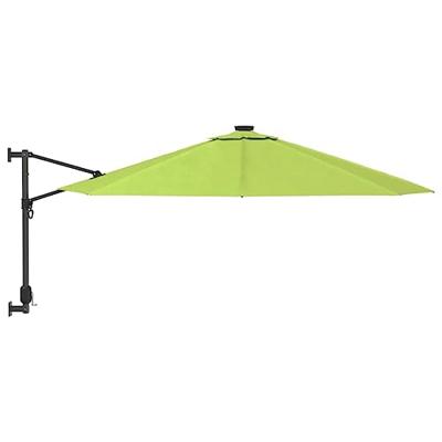 VidaXL Wandparasol met leds 290 cm appelgroen
