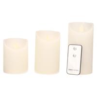 LED Kaarsen Wax Wit 3st - thumbnail