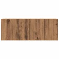 Tv-wandmeubel 80x30x30 cm bewerkt hout artisanaal eikenkleurig - thumbnail