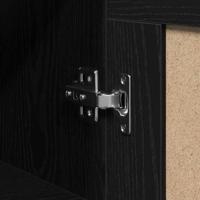 Wandkast Zwart eiken 69.5 x 34 x 90 cm Bewerkt hout - thumbnail