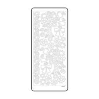 Vaessen Creative • sticker 10x23cm 10pcs goud bloemen - thumbnail
