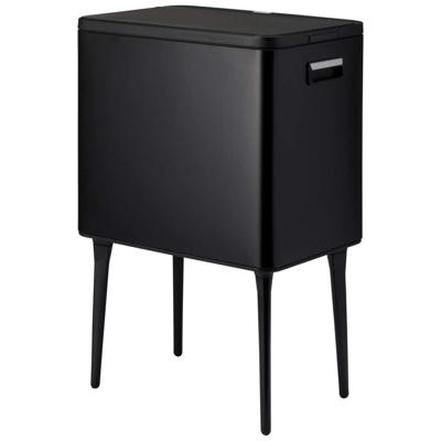 Excellent Houseware Afvalbak 35L Metaal/Zwart