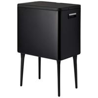 Excellent Houseware Afvalbak 35L Metaal/Zwart - thumbnail