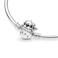 Pandora Disney 591683C01 Armband Bangle Stitch Biting Clasp zilver-emaille - thumbnail