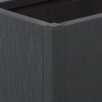 VidaXL Plantenbak met latwerk 80x36x140 cm polypropeen donkergrijs