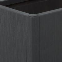 Plantenbak met latwerk 80x36x140 cm polypropeen donkergrijs - thumbnail