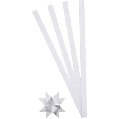 Creativ Company Vlechtstroken, l: 45 cm, b: 10 mm, d 4,5 cm, wit, 100 stroken/ 1 doos