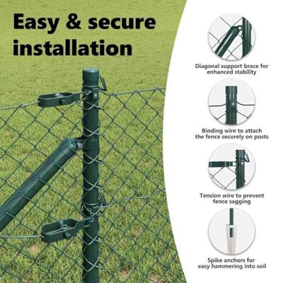 VidaXL Afrasteringspaal groen 10 x 0,4 m (60 x 60 mm gaas) VidaXL Afrasteringspaal groen 10 x 0,4 m (60 x 60 mm gaas)