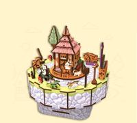 PlayfulMario Suburban Log House met muziek 134 onderdelen Modelbouw - thumbnail