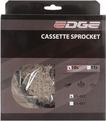 Edge cassette 10 speed cs-m6010 11-42t zilver/zwart