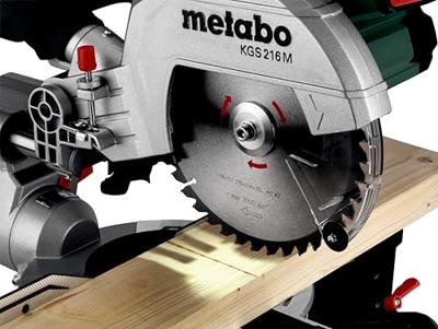 Metabo Afkortzaag KGS 216 M SET met trekfunctie | nieuwste model + extra zaagblad - 613216900 - thumbnail