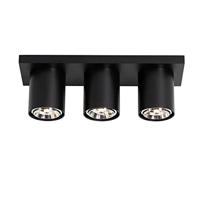 QAZQA Moderne plafondspot zwart 3-lichts - Tubo - thumbnail