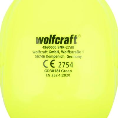 Wolfcraft 4960000 Oorkap 27 dB EN 352-1:2020 1 stuk(s) Wolfcraft 4960000 Oorkap 27 dB EN 352-1:2020 1 stuk(s)