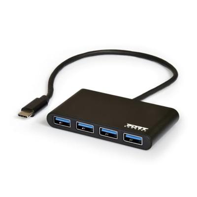 PORT Designs 900123 USB-C (USB 3.2 Gen 2) multiport hub 4 poorten Zwart