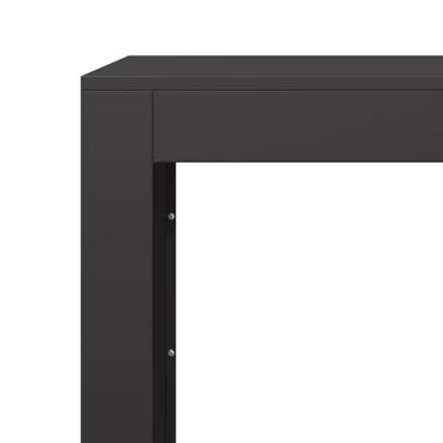 VidaXL Haardhoutrek 60x40x80 cm staal zwart