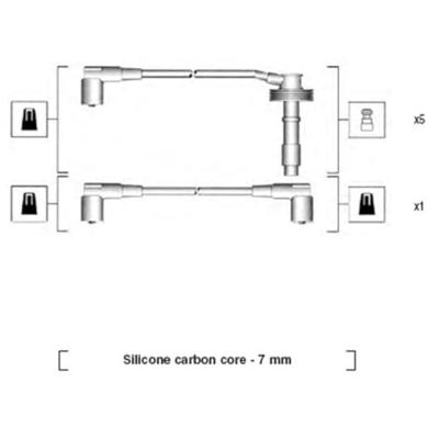 Bougiekabelset MSK796